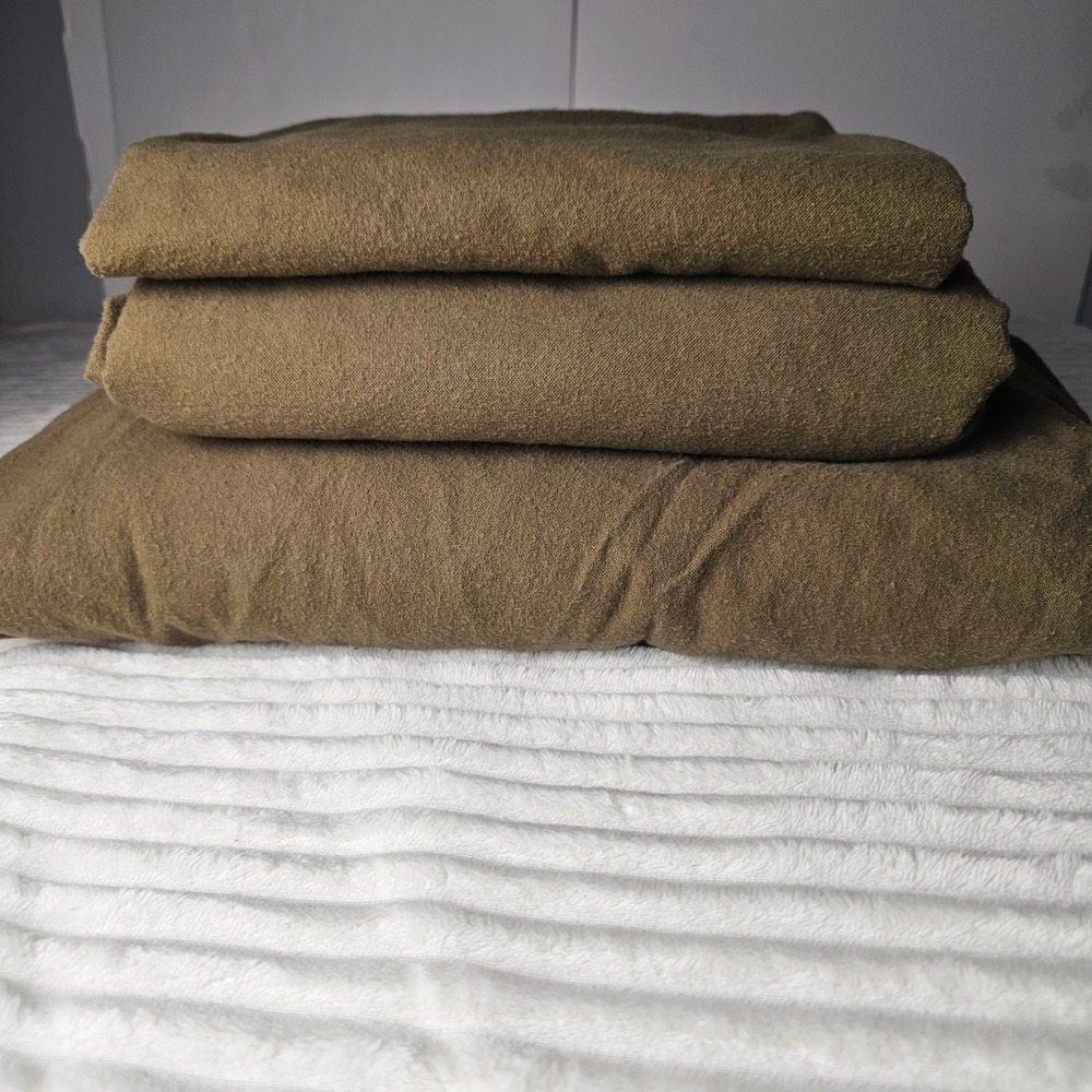 Charter Club 100% Cotton Flannel 3-Pc Sheet Set Twin Brown Rustic Cabin Bedding